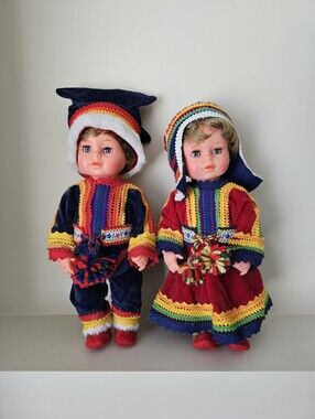 VINTAGE Traditional Finnish Lapland Dolls